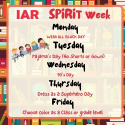 I.A.R. Spirit Week1